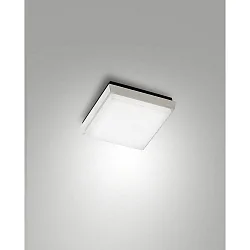 Luminaire de plafond DESDY 18 x 18CM carré, résistant aux chocs, commutable IP54, blanche 