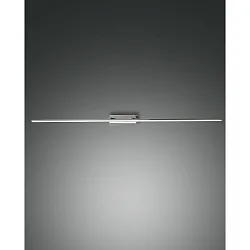 mirror luminaire NALA 1095MM down, square, switchable, arched IP44, chrome 