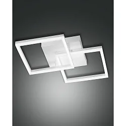 Luminaire de plafond BARD petit, 2 voies IP20, satiné, blanche gradable