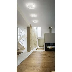 Luminaire de plafond BARD grand, 1 voie IP20, satiné, blanche gradable