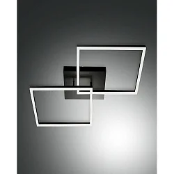 Luminaire de plafond BARD IP20, satiné, noir gradable