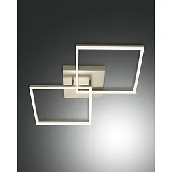 Luminaire de plafond BARD grand, 2 voies IP20, satiné, blanche gradable
