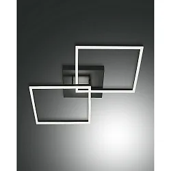 Luminaire de plafond BARD 65X65 grand, 2 voies, contrôlable par la voix, Smartluce inclus IP20, satiné, blanche gradable