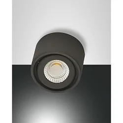 Downlight ANZIO pivotant IP20, anthrazit, partiellement satiné gradable