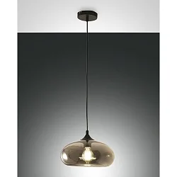 Luminaire à suspension ELA réglable E27 IP20, ambre, noir  gradable