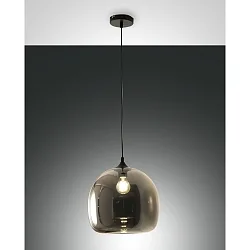 Luminaire à suspension MAIA réglable E27 IP20, ambre, noir  gradable