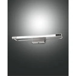 Luminaire de miroir RAPALLO 40CM cylindrique, commutable IP44, chrome, scintillant 