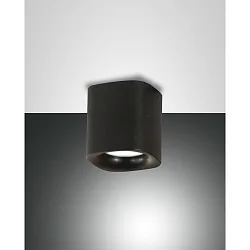 Spot SMOOTH à 1 flamme, angulaire GU10 IP44, noir  gradable