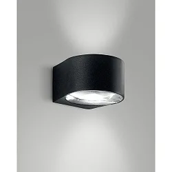 Luminaire mural d’extérieur LAO haut bas, à 2 flammes IP65, noir 