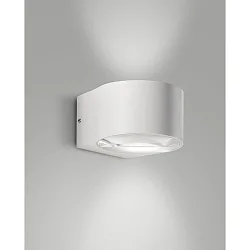 Luminaire mural d’extérieur LAO haut bas, à 2 flammes IP65, blanche 