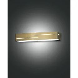 Luminaire mural BANNY haut bas, angulaire IP20, laiton, satiné 