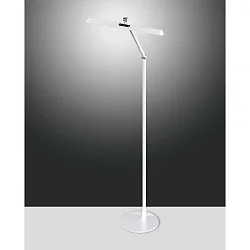 Lampadaire BEBA CCT Switch, réglable, avec variateur tactile IP20, argent mat gradable