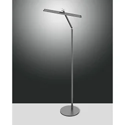 Lampadaire BEBA CCT Switch, réglable, avec variateur tactile IP20, argent mat gradable