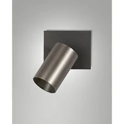 reading lamp FLORES 1 flame, with switch GU10 IP20, grey, gunmetal dimmable