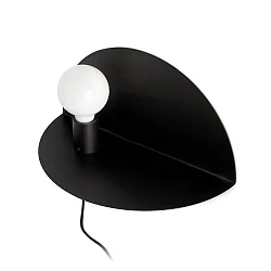 Luminaire mural NIT E27 IP20, noir mat