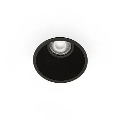 Plafonnier encastré FRESH GU10 IP20, noir mat