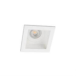 Lumière encastrée MOIST GU10 IP44, blanc mat