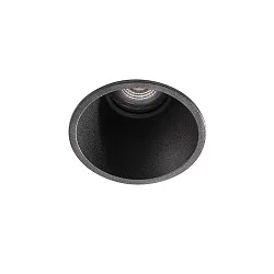 Plafonnier encastré FRESH GU10 IP65, noir mat