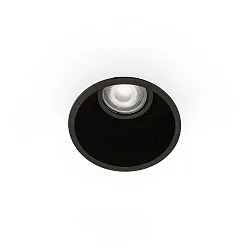 Plafonnier encastré FRESH GU10 IP44, noir mat