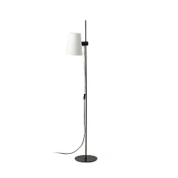 Lampadaire LUPE E27 IP20, beige, noir mat 