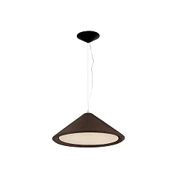 pendant luminaire SAIGON IN 3 flames E27 IP20, brown, black matt 