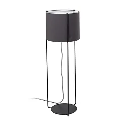 Lampadaire DRUM E27 IP20, gris, noir mat 