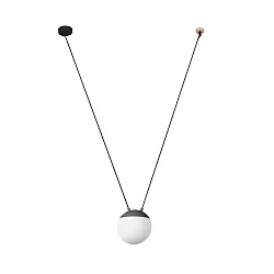 Luminaire à suspension MINE PC SPACE E27 IP20, gris foncé 