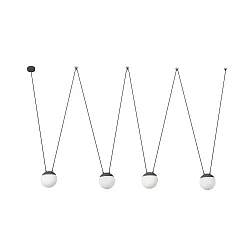 pendant luminaire MINE 4 flames E27 IP20, dark grey 