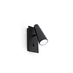 Luminaire mural LAO LED IP20, noir mat 