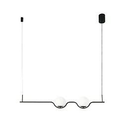 Luminaire à suspension LE VITA LED IP20, noir mat 