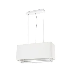 pendant luminaire VESPER 2 flames E27 IP20, white matt 