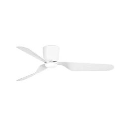 Ventilateur plafonnier PEMBA L avec télécommande IP20, blanche brillant
