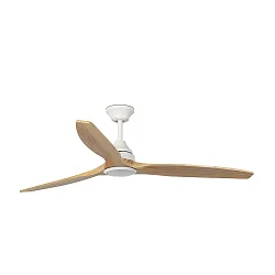 Ventilateur plafonnier ALO CCT avec télécommande IP20, blanc mat, pin
