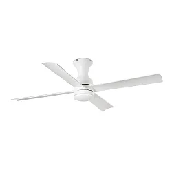Ventilateur plafonnier FRASER M avec télécommande IP20, blanc mat