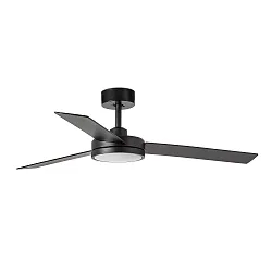 Ventilateur plafonnier BARTH avec télécommande IP20, noir mat