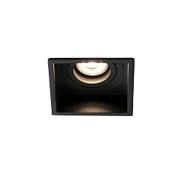 Plafonnier encastré HYDE SQ GU10 IP20, noir mat 