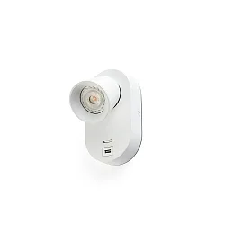 Luminaire mural CORB GU10 IP20, blanc mat 