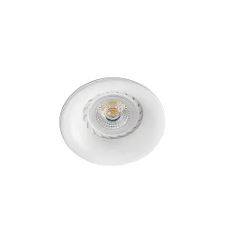 Plafonnier encastré NEON R rond GU10 IP20, blanc mat 