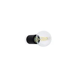 Luminaire mural TEN E27 IP20, noir mat 