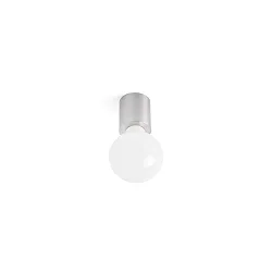 Luminaire mural TEN E27 IP20, nickel satiné 