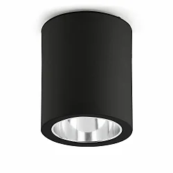 Luminaire de surface POTE E27 IP20, noir mat 