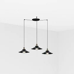 Luminaire à suspension MARLIN 3 flammes E27 IP20, or antique 