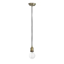 Luminaire à suspension ART à 1 flamme E27 IP20, or antique 