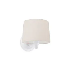 Luminaire mural CONGA E27 IP20, beige, blanc mat 