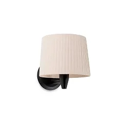 Luminaire mural SAMBA E27 IP20, beige, noir 