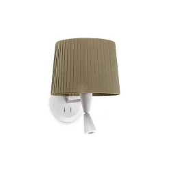 wall luminaire SAMBA E27 IP20, green, white matt 