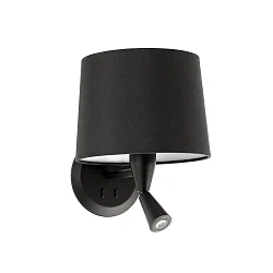 wall luminaire CONGA E27 IP20, black matt 
