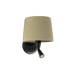 wall luminaire SAMBA E27 IP20, green, black matt 
