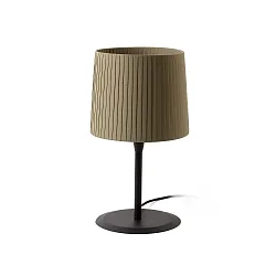 table lamp SAMBA E27 IP20, green, black matt 
