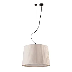 Luminaire à suspension SAMBA E27 IP20, beige, noir mat 